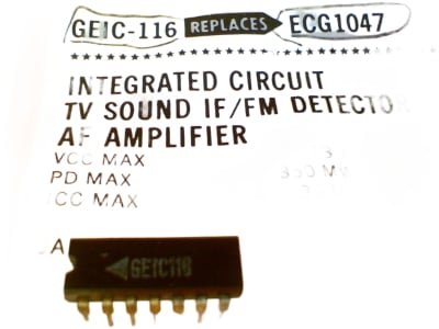GENERAL ELECTRIC GEIC-116