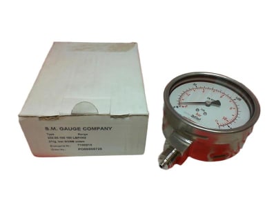 SM GAUGE COMPANY 232.50.100-160-LBF-IN2
