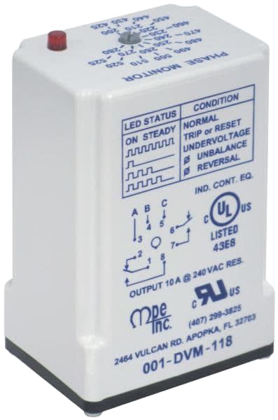 MOTOR PROTECTION ELEC. INC 001-DVM-118