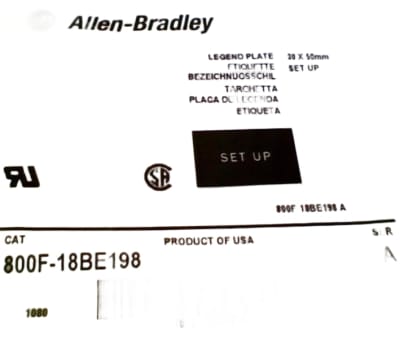 ALLEN BRADLEY 800F-18BE198