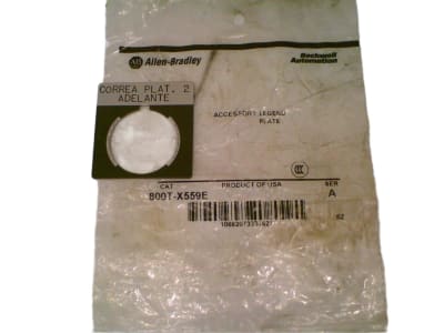 ALLEN BRADLEY 800T-X559E-CORREA/PLAT.2 ADELANTE