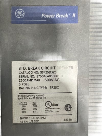GENERAL ELECTRIC SSF25D325