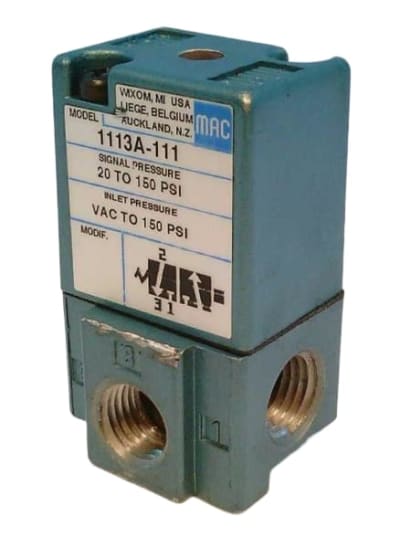 MAC VALVES INC 1113A-111