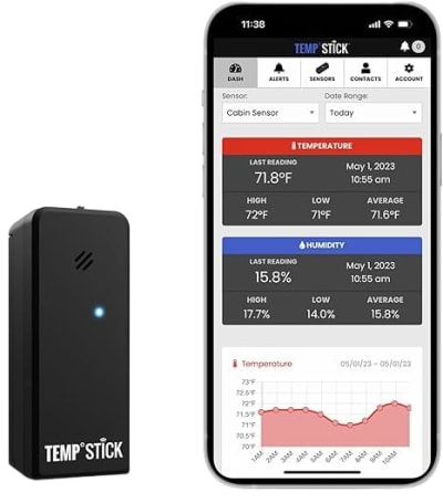 IDEAL SCIENCES TEMP-STICK-TH-W