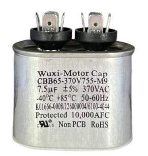 WUXI-MOTOR CAPACITOR CBB65-370V755-M9