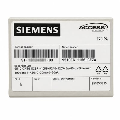 SIEMENS 9510EC-1156-GFZA