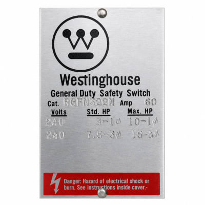 WESTINGHOUSE RGFN322N