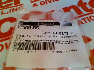 PISCO PNEUMATICS VP20LBS