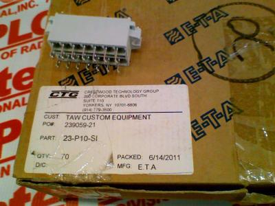 E-T-A CIRCUIT BREAKERS 23-P10-SI
