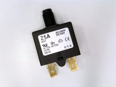 E-T-A CIRCUIT BREAKERS 1658-A21-00-P10-25A
