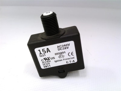 E-T-A CIRCUIT BREAKERS 1658-G21-00-P10-055800-15A