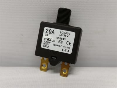 E-T-A CIRCUIT BREAKERS 1658-G41-00-S80-055843-20A