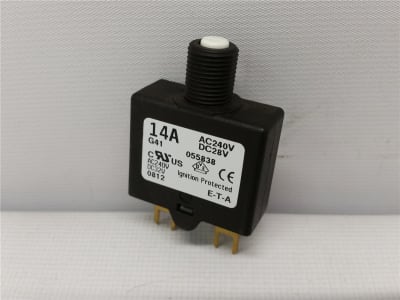 E-T-A CIRCUIT BREAKERS 1658-G41-00-P10-055838-14A
