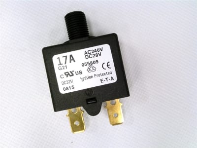 E-T-A CIRCUIT BREAKERS 1658-G21-00P10-055809-17A