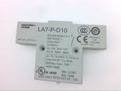 SPRECHER & SCHUH LA7-P-D10