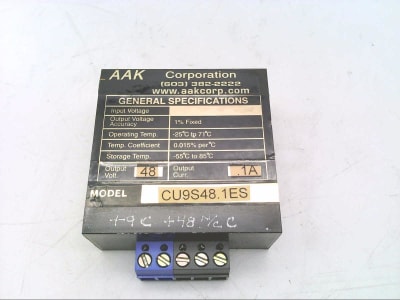 AAK CORPORATION CU9S48.1ES