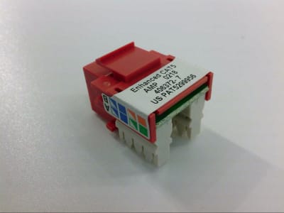 AMP NETCON DIV CAT-5E-RJ45-RED