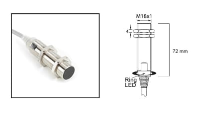 RADWELL VERIFIED SUBSTITUTE E2B-M18LS08-WP-C1-2M-SUB