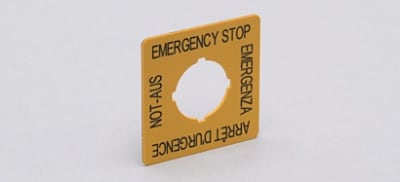 EFECTOR EMERGENCY STOP LABEL-E7003S