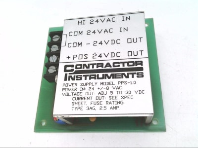 CONTRACTOR INSTRUMENTATION PPS-1.0