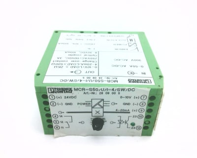 PHOENIX CONTACT MCR-S50/U/1-4/SW/DC