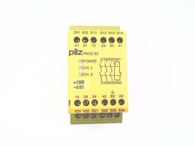 PILZ PNOZ-X3-24VAC-24VDC-3N/O-1N/C-1SO