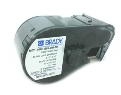 BRADY MC1-1000-595-OR-BK