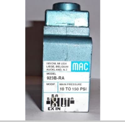 MAC VALVES INC 923B-RA