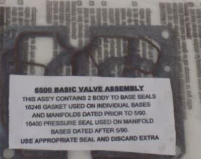 MAC VALVES INC 6500A