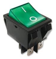 E SWITCH R5BBLKGRNFF2