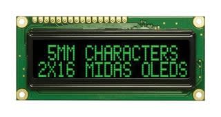 MIDAS DISPLAYS MCOB21605G1V-EGP