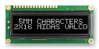 MIDAS DISPLAYS MC21605G12W-VNMLWS
