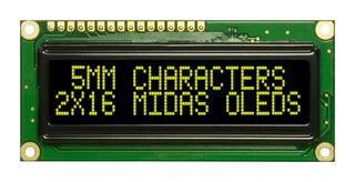MIDAS DISPLAYS MCOB21605G1V-EYP