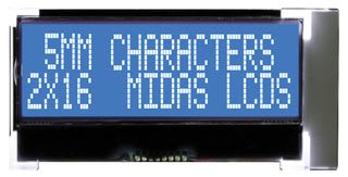 MIDAS DISPLAYS MCCOG21605D6W-BNMLWI