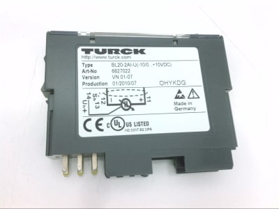 TURCK BL20-2AI-U(-10/0...+10VDC)