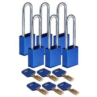 BRADY ALU-BLU-76ST-KA6PK