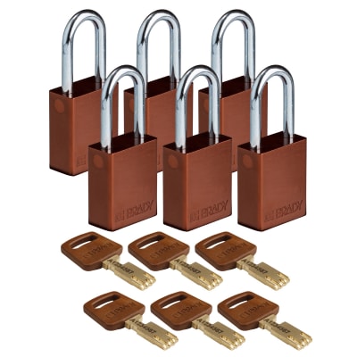 BRADY ALU-BRN-38ST-KA6PK