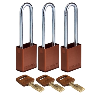 BRADY ALU-BRN-76ST-KA3PK