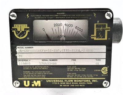 UNIVERSAL FLOW MONITORS MN-ESF6000ACFH-12-25P.6T70-A53XL-2400D