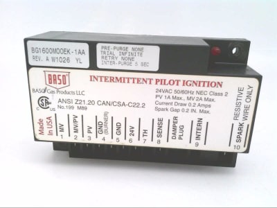 BASO GAS PRODUCTS LLC BG1600M00EK-1AA