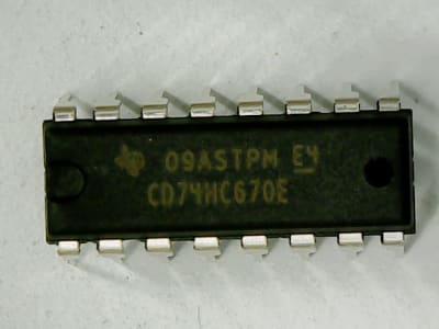 TEXAS INSTRUMENTS SEMI CD74HC670E