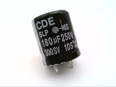 CORNELL DUBILIER SLP181M250A1P3