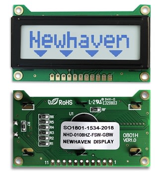 NEWHAVEN DISPLAY NHD-0108HZ-FSW-GBW