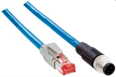 SICK CABLE,20M,RJ45,4P-M12-M