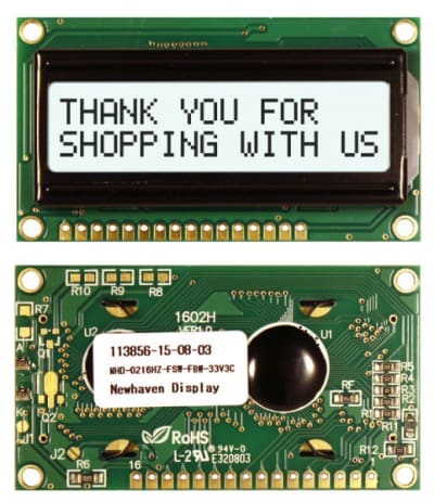 NEWHAVEN DISPLAY NHD-0216HZ-FSW-FBW-33V3C