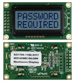 NEWHAVEN DISPLAY NHD-0208BZ-RN-GBW