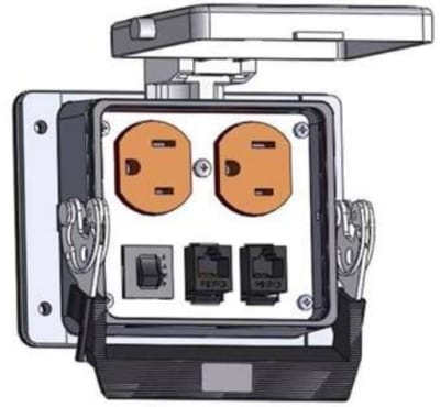 MENCOM DP-2RJ45-R-32