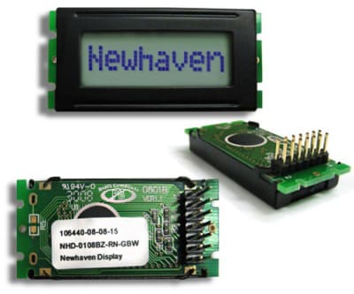 NEWHAVEN DISPLAY NHD-0108BZ-RN-GBW