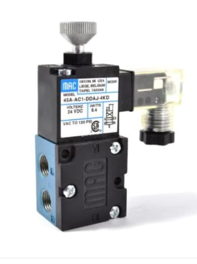 MAC VALVES INC 45A-L00-DDAJ-1KG