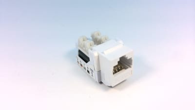 HELLERMANN TYTON RJ45FC6B-W/EACH